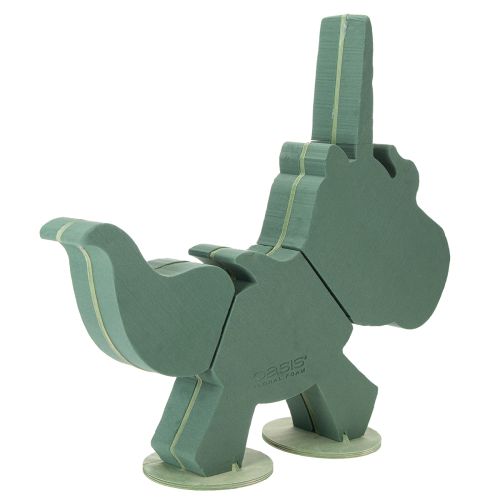 Artikel Blommig skum enhörning 68cm x 60cm