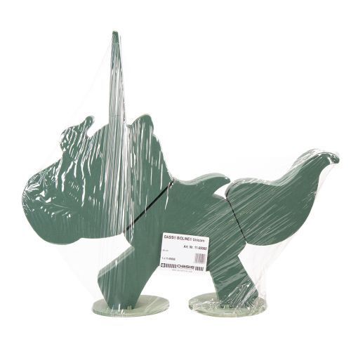 Artikel Blommig skum enhörning 68cm x 60cm