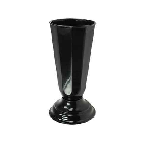 Floristik24 Inställningsvas “Szwed” svart Ø13cm, 1st
