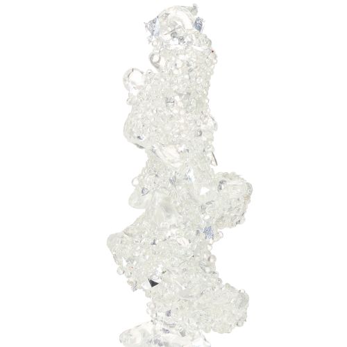 Artikel Istappsträddekoration med glitter vinterdekoration 17,5 cm 4 stycken