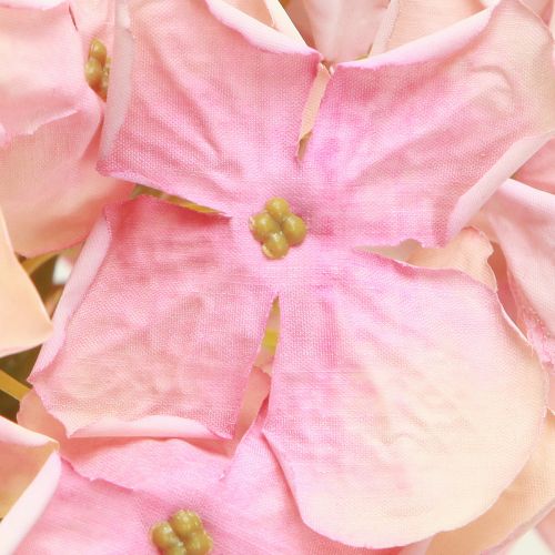 Artikel Elegant konstgjord hortensia i pastellrosa 58cm 2st