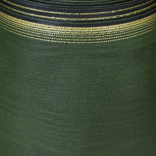 Artikel Elegant moiré-kransband, 175 mm, mörkgrönt med pärlkant och taftväv för festliga tillfällen