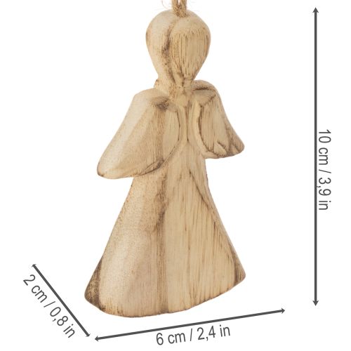 Ängelfigur för att hänga på julgran, 10 cm, 12 delar | Floristik24.se
