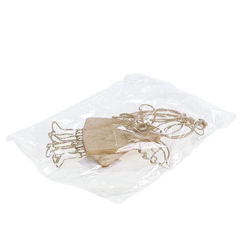 Floristik24 Ängel att hänga silver 16cm - 18cm 3st