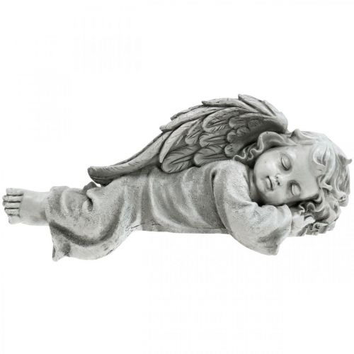Floristik24 Ängel för gravfiguren liggande huvud höger 30×13×13cm