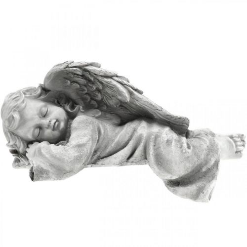 Floristik24 Ängel för gravfiguren liggande huvud vänster 30×13×13cm