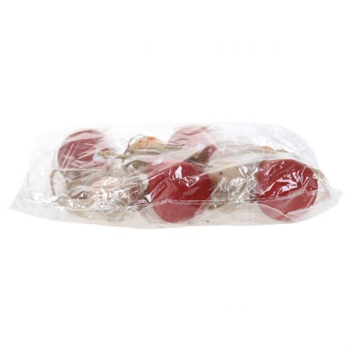 Floristik24 Ängelträfigur röd för att hänga 8 cm 4st