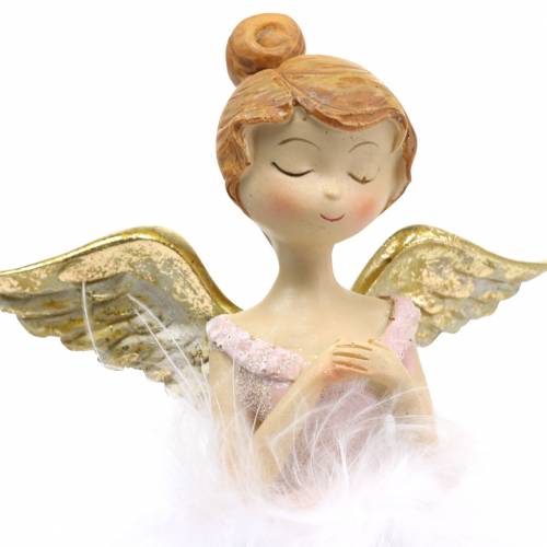 Floristik24 Dekorativ ballerina ängelkant sits Ø11,5 H15cm 2st