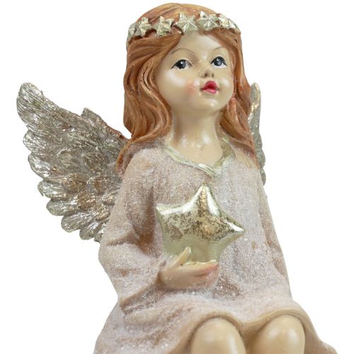 Floristik24 Bordsdekoration jul jul ängel ängel med stjärna 21cm