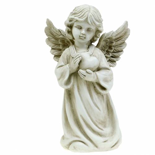 Floristik24 Deco ängel med hjärta H25cm