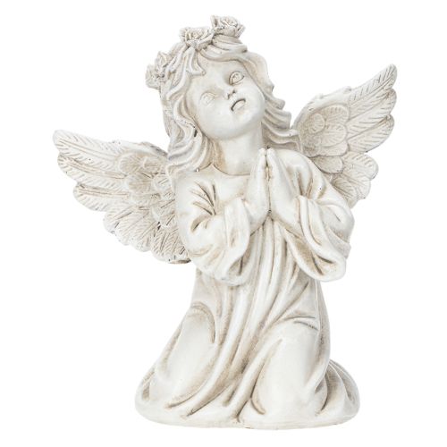 Ängelfigur bedjande, gravdekoration, sittande, 13 cm, 2 stycken | Floristik24.se