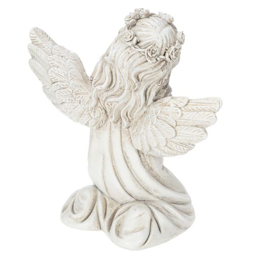 Ängelfigur bedjande, gravdekoration, sittande, 13 cm, 2 stycken | Floristik24.se