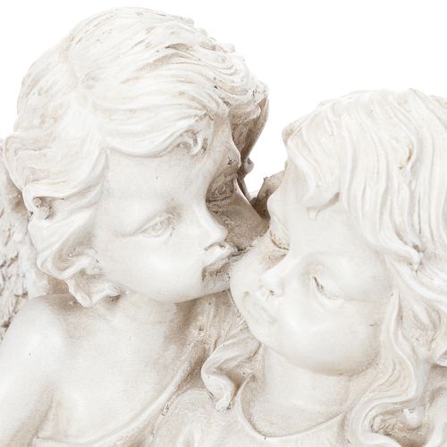 Ängeldekoration Barn Ängelpar med Hjärtskulptur 24cm | Floristik24.se