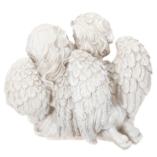 Ängeldekoration Barn Ängelpar med Hjärtskulptur 24cm | Floristik24.se