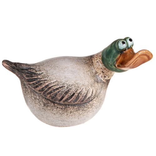 Floristik24 Ankor dekorativ keramisk springdrake brun grön L15cm 2 st