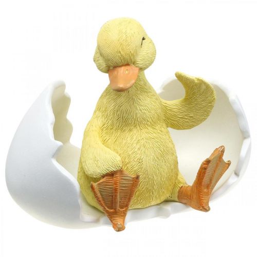 Artikel Kläckt kyckling, ankfigur, ankunge i ägg H10cm B12,5cm