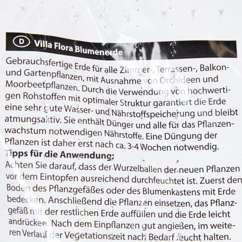 Artikel Villa Flora planteringsjord 18L