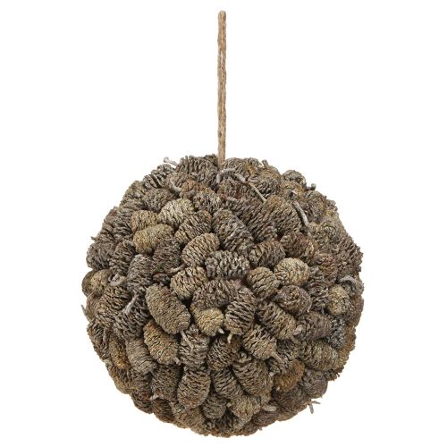 Artikel Dekorativ boll av alkotte för upphängning, vitkalkad, 20 cm