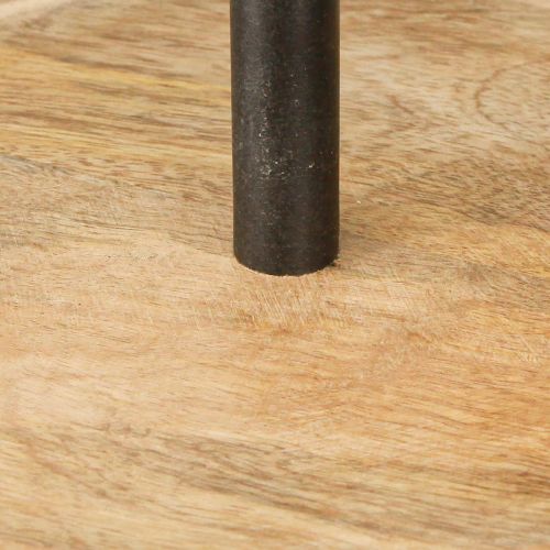 Artikel Etagere 2-lagers Trä Metall Rund Natursvart H36cm