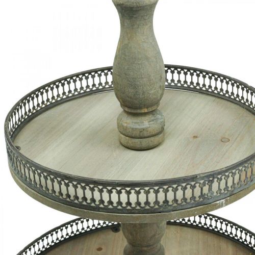 Floristik24 Deco Tårtställ Träväxter Tårtställ Vintage H47cm Ø34cm