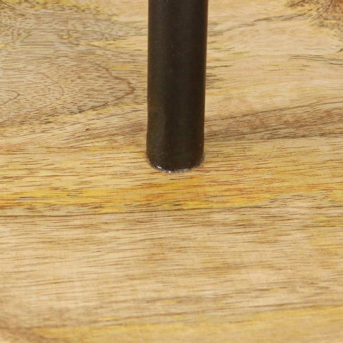 Artikel Etagere enplans metall träplatta natursvart 24cm