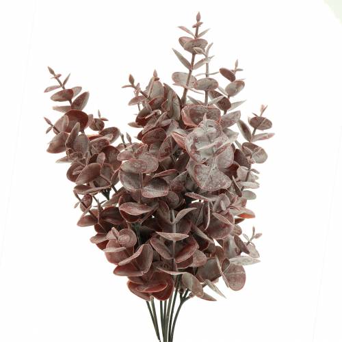 Floristik24 Eucalyptus konstgjord Bourgogne 32cm Konstgjord växt som äkta!