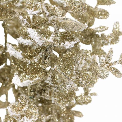 Floristik24 Eukalyptusgren konstgjord guld snötäckt Eucalyptus juldekoration 36cm