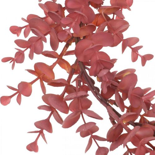Floristik24 Dekorativ krans eukalyptus röd Konstgjord eukalyptus krans Ø32cm