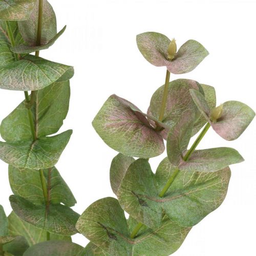 Artikel Konstgjord eucalyptus gren deco grön växt grön, rosa 75cm