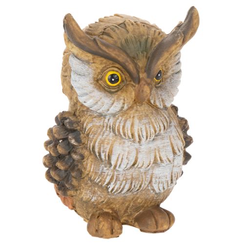 Ugglefigur, liten sittande uggla, dekoration, 11 cm