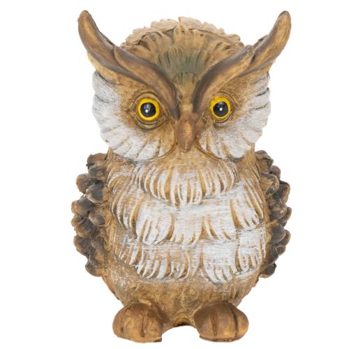 Ugglefigur, liten sittande uggla, dekoration, 11 cm | Floristik24.se