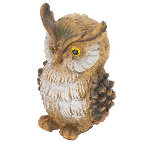 Ugglefigur, liten sittande uggla, dekoration, 11 cm | Floristik24.se