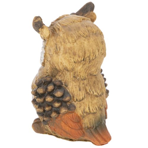 Ugglefigur, liten sittande uggla, dekoration, 11 cm | Floristik24.se