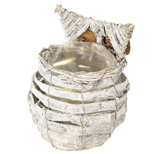 Artikel Uggla för plantering vit 23cm