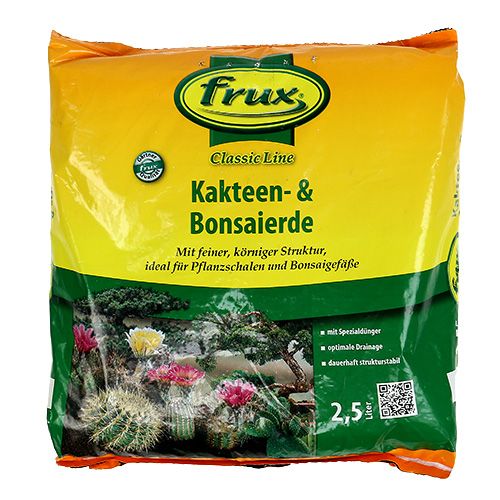 Floristik24 FRUX kaktus och bonsai jord 2,5 liter