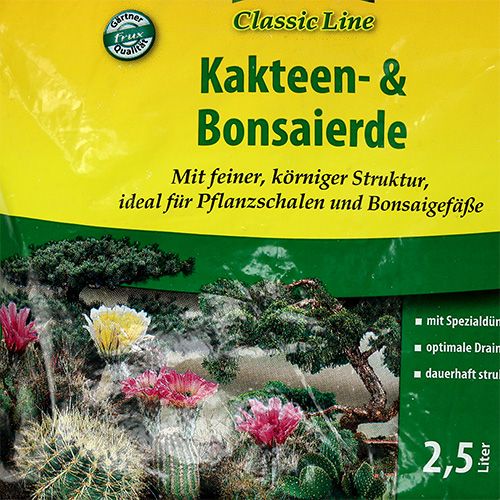 Floristik24 FRUX kaktus och bonsai jord 2,5 liter