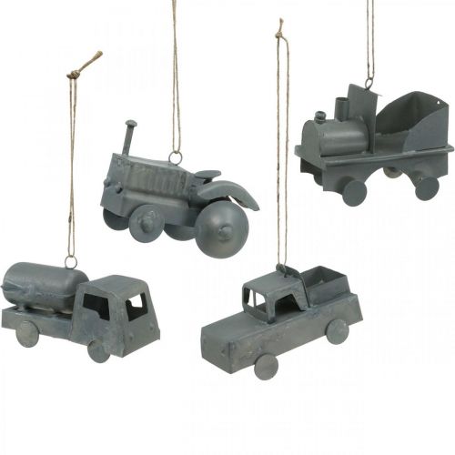 Floristik24 Fordon metall att hänga sorterade 9-10cm 4st