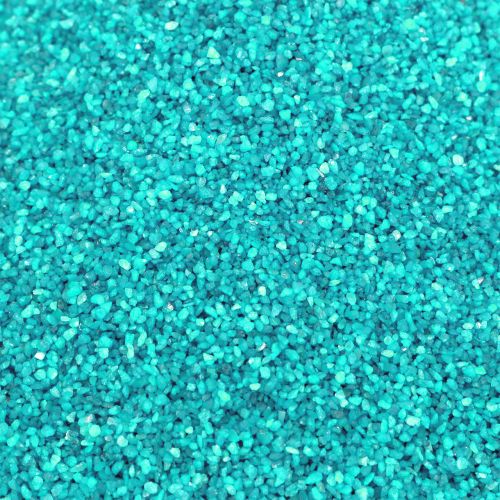 Färg sand 0,5mm turkos 2kg