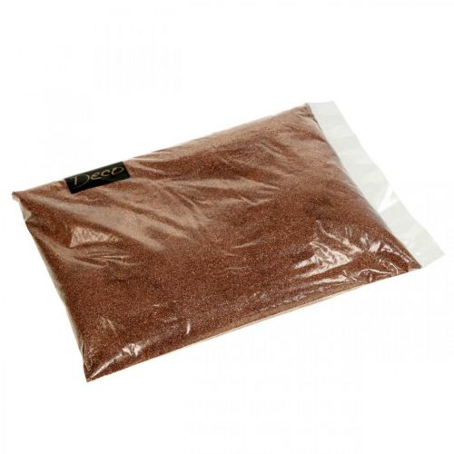 Floristik24 Färg sand koppar dekorativ sandbrun Ø0,5mm 2kg