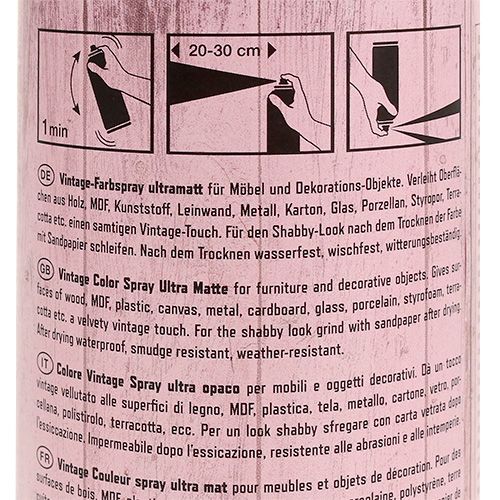 Floristik24 Färg Spray Vintage Rosa 400ml