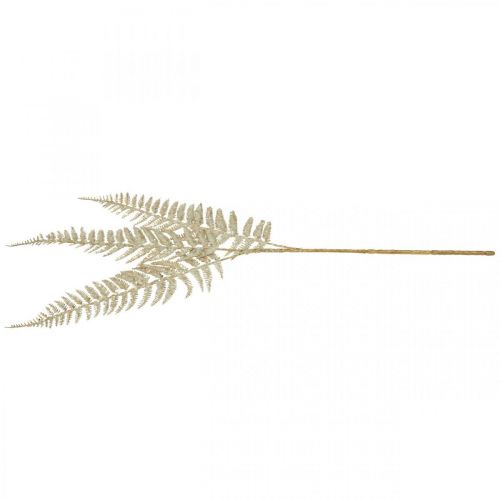 Floristik24 Deco ormbunke konstgjord växt guld, glitter juldekoration 74cm