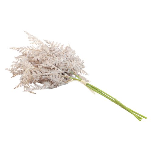 Artikel Konstgjord Blombukett Konstgjord Ormbunke Vit 72cm Brun 3 st