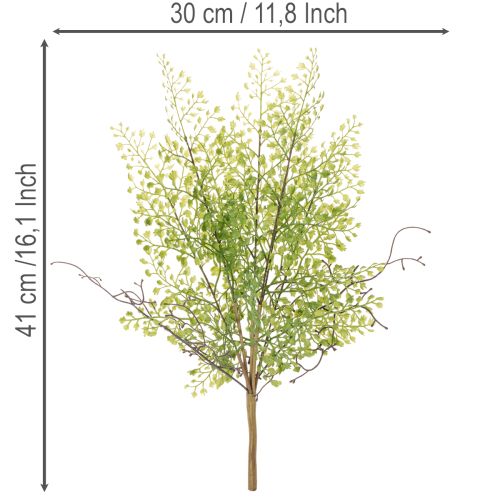 Konstgjord grön Ruscus-gren för blomsterdekoration, 41 cm | Floristik24.se