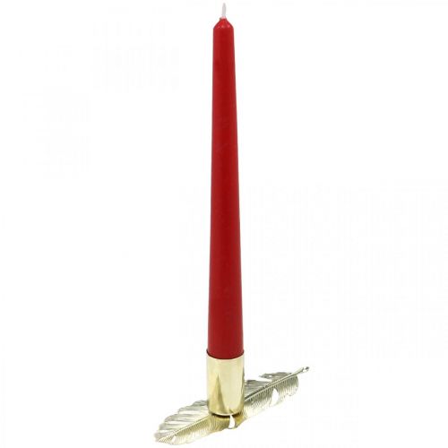 Floristik24 Ljusstake på våren, metalldekoration, ljusstake, adventsdekoration gyllene Ø2,2cm L13cm 4st