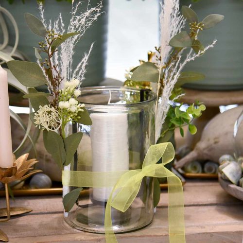 Floristik24 Fjädergräsdekor blekt torrt gräs Miscanthus 75cm 10 st