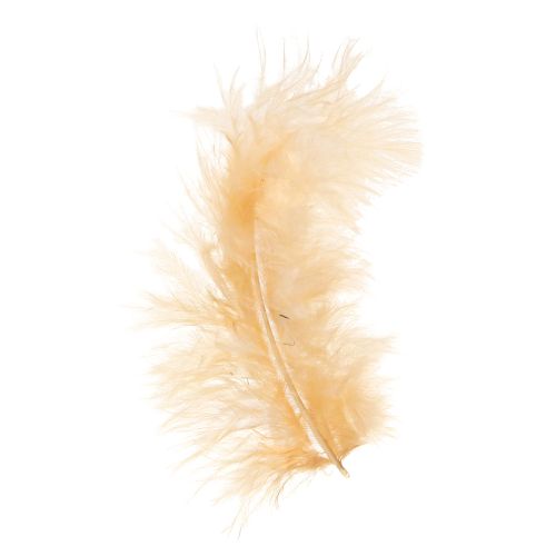 Artikel Fjädrar orange för vårens påskpyssel 5-10cm 20g