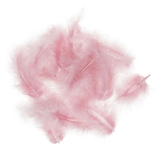 Korta fjädrar 30g rosa