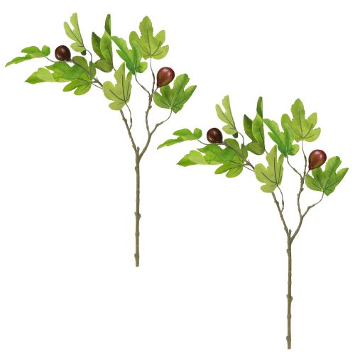 Artikel Fikongren, dekorativ gren, dekorativ frukt, fikondekoration, 64 cm, 2 st