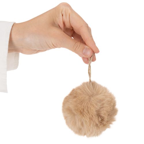 Dekorativ pompom att hänga, fluffig pälsboll, 7 cm, 6 stycken | Floristik24.se