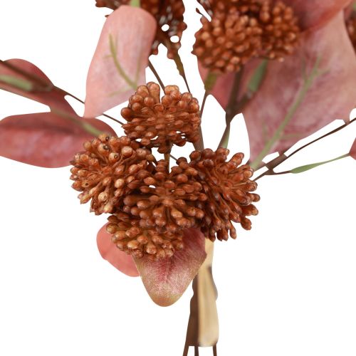 Artikel Fet höna Röd Sedum stengröt konstgjorda blommor 41cm 3st